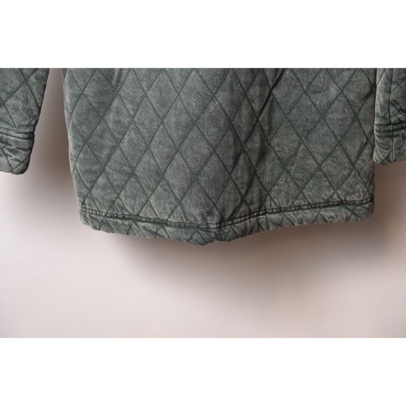 Free People Hunter Evergreen Quilted Barn Comfy Jacket small - Picture 8 of 14